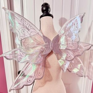 Iridescent White Fairy Wings-Renaissance Faire, Festival, EDM Concert